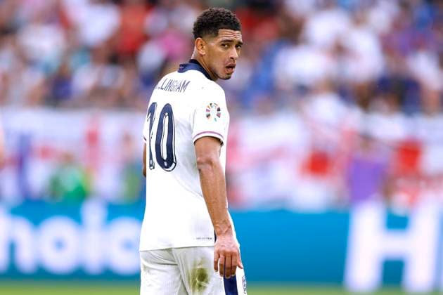 BELLINGHAM Jude Team England UEFA Football EURO 2024 in Germany Round of 16 match England Slovakia 2 1 on 30 06 2024 in Gelsenkirchen DFL REGULATIONS PROHIBIT ANY USE OF PHOTOGRAPHS as IMAGE SEQUENCES and or QUASI VIDEO Copyright: xLacixPerenyix