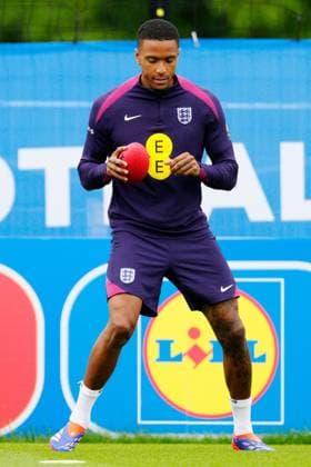 Ezri Konsa of England England Training & press conference, PK, Pressekonferenz UEFA European Championship, EM, Europameisterschaft 2024, Quarter Final, Football, Spa & Golf Resort Weimarer Land, Blankenhain, Germany, 03 Jul 2024 EDITORIAL USE ONLY No use with unauthorised audio, video, data, fixture lists, club league logos or live services. Online in-match use limited to 120 images, no video emulation. No use in betting, games or single club league player publications. Copyright: xDavexShopland Shutterstockx 14568226o
