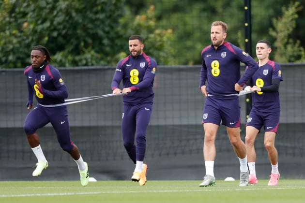 England Training The England players during the England Training Session at Spa & Golf Resort Weimarer Land, Blankenhain UK Newspapers OUT Copyright: xPaulxChestertonx FIL-20321-0044