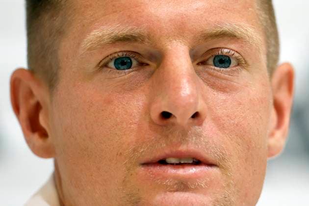 Germany s player Toni Kroos attends a press conference, PK, Pressekonferenz after a training session of the German team held in Herzogenaurach, Germany, 03 July 2024. Press conference of Toni Kroos !ACHTUNG: NUR REDAKTIONELLE NUTZUNG!  Copyright: xALBERTOxESTÉVEZx GRAF1173 20240703-55014047748_1
