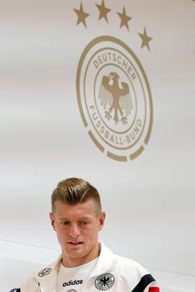 Germany s player Toni Kroos attends a press conference, PK, Pressekonferenz after a training session of the German team held in Herzogenaurach, Germany, 03 July 2024. Press conference of Toni Kroos !ACHTUNG: NUR REDAKTIONELLE NUTZUNG!  Copyright: xALBERTOxESTÉVEZx GRAF1154 20240703-55014047682007_1007