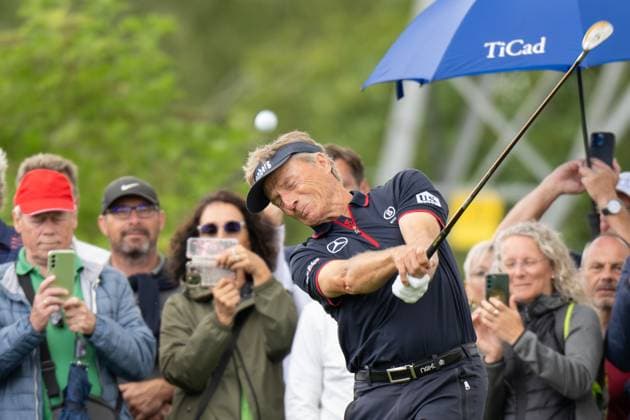 Bernhard Langer tees off, BMW International Open 2024, Golf, 03 07 2024 Munich Bavaria Germany Copyright: xkolbert-press UlrichxGamelx