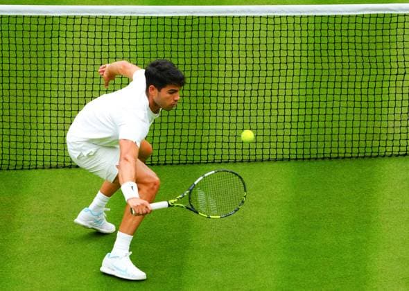 Carlos Alcaraz during his second round match Wimbledon Tennis Championships, Day 3, The All England Lawn Tennis and Croquet Club, London, UK - 03 Jul 2024  Copyright: xJavierxGarcia Shutterstockx 14568269cg