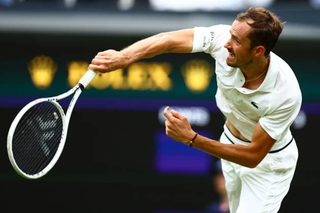 Daniil Medvedev of Russia Wimbledon Tennis Championships, Day 3, The All England Lawn Tennis and Croquet Club, London, UK - 03 Jul 2024  Copyright: xJamesxMarsh Shutterstockx 14568270bs