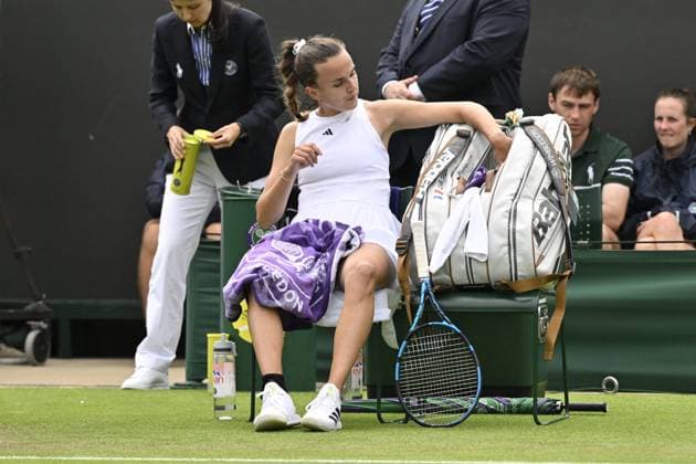 Tennis : Wimbledon 2024 - England - Clara Burel - France Tennis : Wimbledon 2024 - England - 03 07 2024 ChrysleneCaillaud Panoramic 