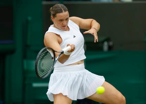 Jule Niemeier GER Tennis Wimbledon 2024 Grand Slam ITF ATP WTA AELTC London Great Britain 3 July 2024 Copyright: xJuergenxHasenkopfx