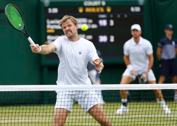 Kevin Krawietz Tim Puetz, Mens Doubles Tennis Wimbledon 2024 Grand Slam ITF ATP WTA AELTC London Great Britain 3 July 2024 Copyright: xJuergenxHasenkopfx