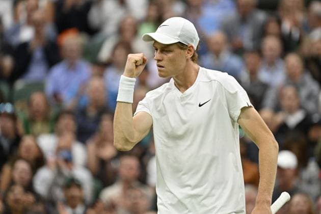 Tennis : Wimbledon 2024 - England - Jannick Sinner - Italie Tennis : Wimbledon 2024 - England - 03 07 2024 ChrysleneCaillaud Panoramic 