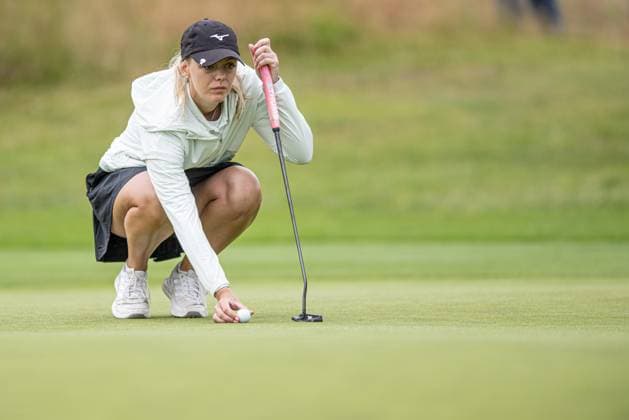 Hannah Screen on the 18th green during the Aramco Team Series Golf Tournament at the Centurian Club, St Albans, UK on 3 July 2024. Copyright: xPhilxHutchinsonx 41300058