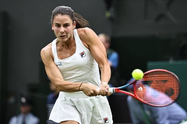 Emma Navarro, USA, during second round of 2024 All England Lawn Tennis Championships at Wimbledon, womens singles, London, 03 07 2024