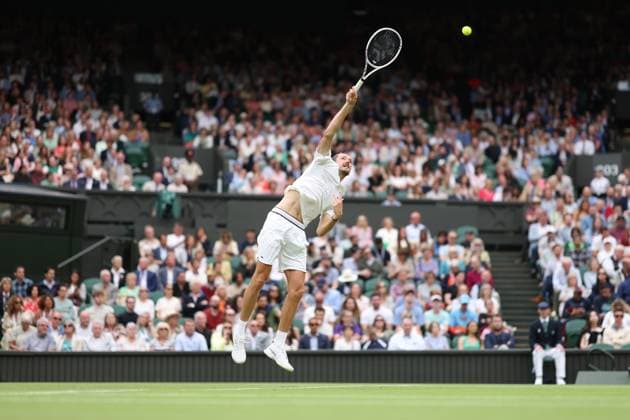 Daniil Medvedev (Rus) TENNIS : Wimbledon 2024 - 03 07 2024 AntoineCouvercelle Panoramic 