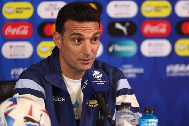 Football, Copa America, Argentina national team, Press conference and training