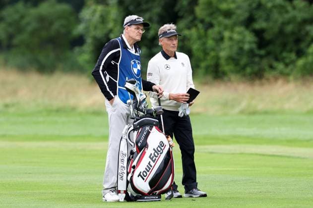 Bernhard Langer GER on the fairway, BMW International Open 2024, Golf, DP World Tour, Men, Round 1, 04 07 2024 Eichenried Bavaria Germany Copyright: xkolbert-press ChristianxKolbertx