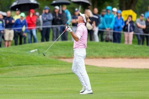 Disappointment for Marcel Siem GER on the fairway, BMW International Open 2024, Golf, DP World Tour, Men, Round 1, 04 07 2024 Eichenried Bayern Germany Copyright: xkolbert-press ChristianxKolbertx