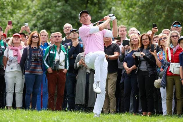 Marcel Siem GER hits from the rough, BMW International Open 2024, Golf, DP World Tour, Men, Round 1, 04 07 2024 Eichenried Bayern Germany Copyright: xkolbert-press ChristianxKolbertx