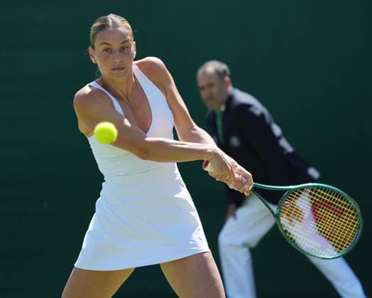 Lawn Tennis - 2024 Wimbledon Championship Marta Kostyuk (UKR) v Daria Saville (AUS) - All England Lawn Tennis & Croquet Club - Thursday 4th July 2024 Marta Kostyuk (UKR) 