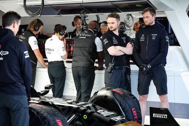 07 HAYES Sonny, Modified F2 car prepared by Mercedes Applied Science and Carlin for the fictional Apex APXGP team in the F1 movie by Apple Studios Bruckheimer Films, during the Formula 1 Qatar Airways British Grand Prix 2024, 12th round of the 2024 Formula One World Championship, WM, Weltmeisterschaft from July 5 to 7, 2024 on the Silverstone Circuit, in Silverstone, United Kingdom - F1 - BRITISH GRAND PRIX 2024 DPPI Panoramic  240704_R12_GRAN_BRETAGNA_DP_FG004001