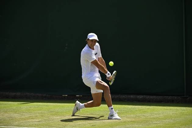 Tennis : Wimbledon 2024 - England - Adam Walton - Australie Tennis : Wimbledon 2024 - England - 04 07 2024 ChrysleneCaillaud Panoramic 