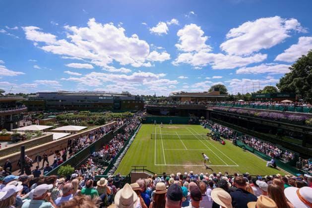 4th July 2024; All England Lawn Tennis and Croquet Club, London, England; Wimbledon Tennis Tournament, Day 4; Daria Kasatkina during her second round match against Yuriko Lily Miyazaki (GBR)  ActionPlus12663575 ShaunxBrooks