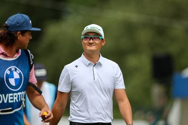 MUNICH, GERMANY - 04.07.2024: LI Haotong (CHN). The BMW International Open at Golfclub Munchen Eichenried on July 04, 2024 in Germany.