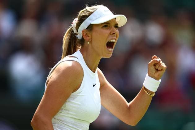 Sport Bilder des Tages Katie Boulter of Great Britain Wimbledon Tennis Championships, Day 4, The All England Lawn Tennis and Croquet Club, London, UK - 04 Jul 2024  Copyright: xJamesxMarsh Shutterstockx 14569387bn