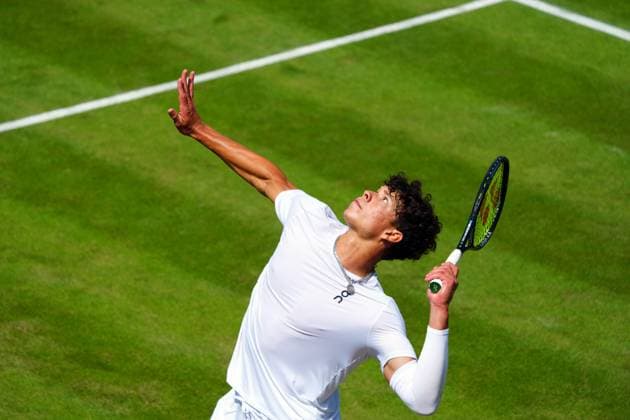 Ben Shelton during his second round match Wimbledon Tennis Championships, Day 4, The All England Lawn Tennis and Croquet Club, London, UK - 04 Jul 2024  Copyright: xJavierxGarcia Shutterstockx 14569389ck