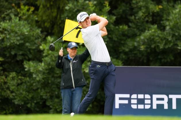 Yannik Paul GER , on the tee, Tee , BMW International Open 2024, Golf, DP World Tour, Men, Round 1, 04 07 2024 Eichenried Bayern Germany Copyright: xkolbert-press ChristianxKolbertx