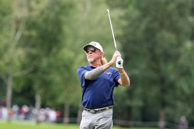 Miguel Angel Jimenez ESP on the fairway, BMW International Open 2024, Golf, DP World Tour, Men, Round 1, 04 07 2024 Eichenried Bavaria Germany Copyright: xkolbert-press ChristianxKolbertx
