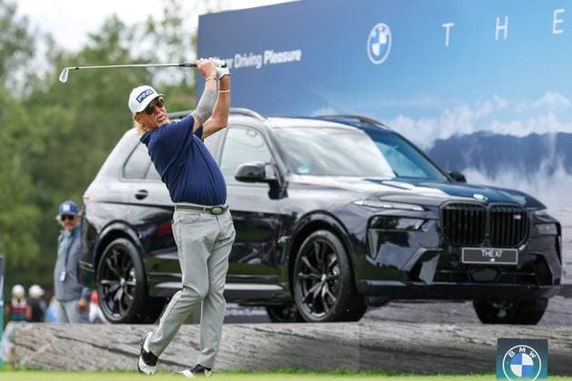 Miguel Angel Jimenez ESP on the tee, Tee, BMW International Open 2024, Golf, DP World Tour, Men, Round 1, 04 07 2024 Eichenried Bayern Germany Copyright: xkolbert-press ChristianxKolbertx