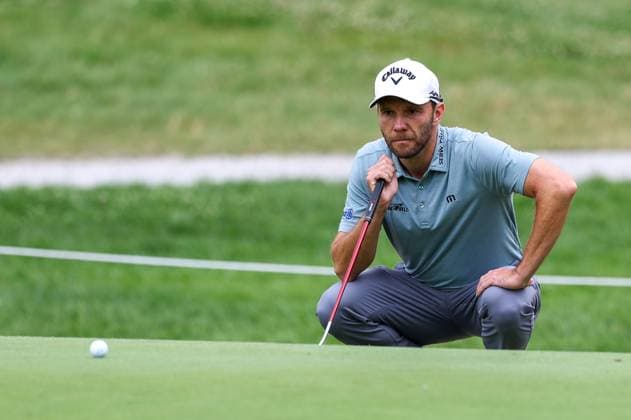 Maximilian Kieffer GER reading the putting line, BMW International Open 2024, Golf, DP World Tour, Men, Round 1, 04 07 2024 Eichenried Bayern Germany Copyright: xkolbert-press ChristianxKolbertx