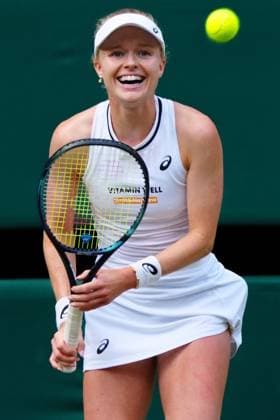Harriet Dart celebrates victory in her second round match Wimbledon Tennis Championships, Day 4, The All England Lawn Tennis and Croquet Club, London, UK - 04 Jul 2024  Copyright: xJavierxGarcia Shutterstockx 14569389dr