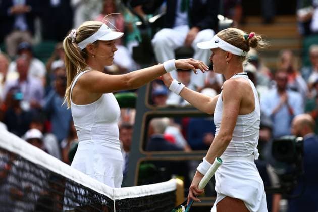Katie Boulter of Great Britain and Harriet Dart of Great Britain Wimbledon Tennis Championships, Day 4, The All England Lawn Tennis and Croquet Club, London, UK - 04 Jul 2024  Copyright: xJamesxMarsh Shutterstockx 14569387eo