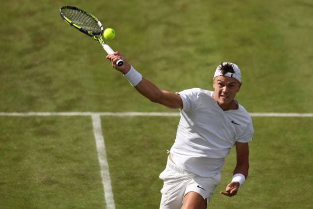 Holger Rune of Norway Wimbledon Tennis Championships, Day 4, The All England Lawn Tennis and Croquet Club, London, UK - 04 Jul 2024  Copyright: xEllaxLing Shutterstockx 14569382aq