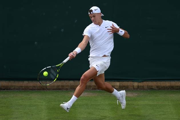 Holger Rune of Norway Wimbledon Tennis Championships, Day 4, The All England Lawn Tennis and Croquet Club, London, UK - 04 Jul 2024  Copyright: xEllaxLing Shutterstockx 14569382as