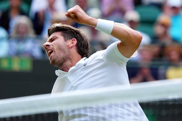 Cameron Norrie celebrates during his second round match Wimbledon Tennis Championships, Day 4, The All England Lawn Tennis and Croquet Club, London, UK - 04 Jul 2024  Copyright: xJavierxGarcia Shutterstockx 14569389fk