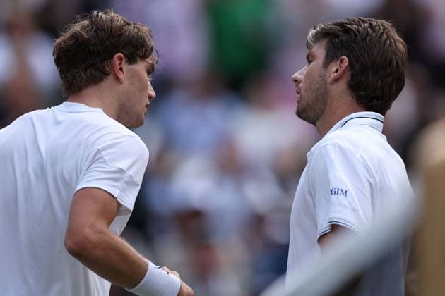 Jack Draper and Cam Norrie of Great Britain Wimbledon Tennis Championships, Day 4, The All England Lawn Tennis and Croquet Club, London, UK - 04 Jul 2024  Copyright: xEllaxLing Shutterstockx 14569382di