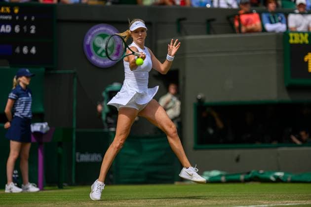 Tennis - Wimbledon Championship 2024 - Day 4 LONDON, ENGLAND - Thursday, July 4, 2024: Katie Boulter (GBR) during the Ladies Singles 2nd Round match on Day Four of The Championships Wimbledon 2024 at the All England Lawn Tennis and Croquet Club. (Photo by Kirsten Holst Propaganda) LONDON All England Lawn Tennis and Croq GREATER LONDON ENGLAND  Copyright: xKirstenxHolstx 2024-07-04-005-Wimbledon_Day_4