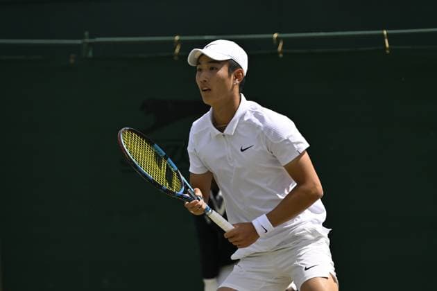 Tennis : Wimbledon 2024 - England - Juncheng Shang - Chine Tennis : Wimbledon 2024 - England - 04 07 2024 ChrysleneCaillaud Panoramic 