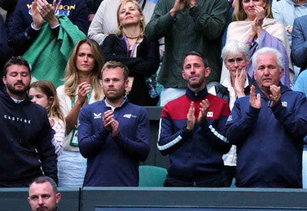 Kim Murray and Judy Murray emotional during the Centre Court tribute to Andy Murray Wimbledon Tennis Championships, Day 4, The All England Lawn Tennis and Croquet Club, London, UK - 04 Jul 2024  Copyright: xJavierxGarcia Shutterstockx 14569389jl