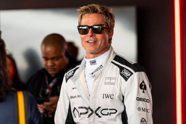 04 07 2024, Silverstone Circuit, Silverstone, FORMULA 1 QATAR AIRWAYS BRITISH GRAND PRIX 2024 , in the picture actor Brad Pitt in the role of Sonny Hayes Defodi 506 20240704 hbr 0021 Defodi-506