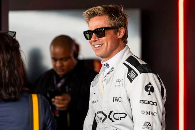 04 07 2024, Silverstone Circuit, Silverstone, FORMULA 1 QATAR AIRWAYS BRITISH GRAND PRIX 2024 , in the picture actor Brad Pitt in the role of Sonny Hayes Defodi 506 20240704 hbr 0024 Defodi-506