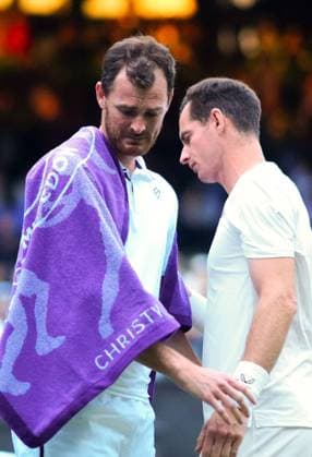 Andy Murray hugs brother Jamie Murray after his tribute ceremony on Centre Court Wimbledon Tennis Championships, Day 4, The All England Lawn Tennis and Croquet Club, London, UK - 04 Jul 2024  Copyright: xJavierxGarcia Shutterstockx 14569389jt