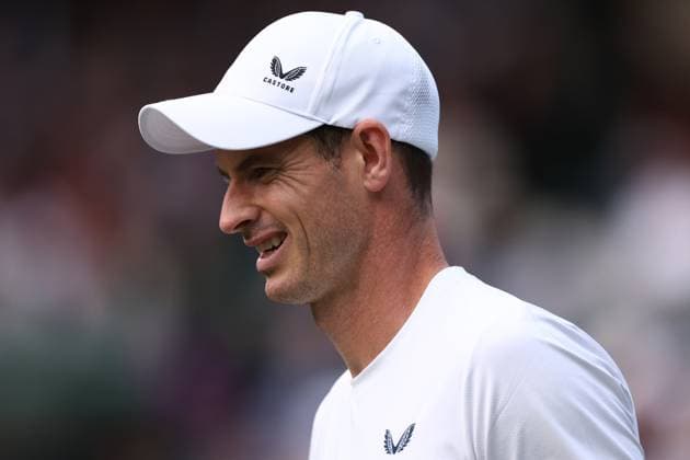4th July 2024; All England Lawn Tennis and Croquet Club, London, England; Wimbledon Tennis Tournament, Day 4; Andy Murray (GBR) during his doubles match paired with brother Jamie against John Peers and Rinky Hijikata  ActionPlus12663844 ShaunxBrooks