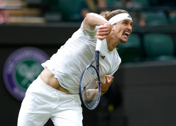 Alexander Zverev GER Tennis Wimbledon 2024 Grand Slam ITF ATP WTA AELTC London Great Britain 4 July 2024 Copyright: xJuergenxHasenkopfx
