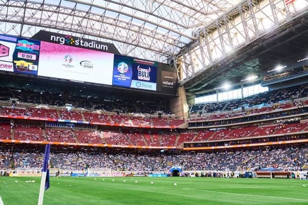 Fußball, Copa America, Argentinien - Ecuador RECORD DATE NOT STATED Copa America USA 2024 Argentina vs Ecuador Quarterfinals General View Stadium during the CONMEBOL Copa America 2024 Quarterfinals match between Argentina and Ecuador, at NRG Stadium, on July 04, 2024 in Houston, Texas, Florida, United States. HOUSTON TEXAS UNITED STATES  Copyright: xJONATHANxDUENASx 20240704185652_CA_QF_2024_ARG_ECU_STADIUM13