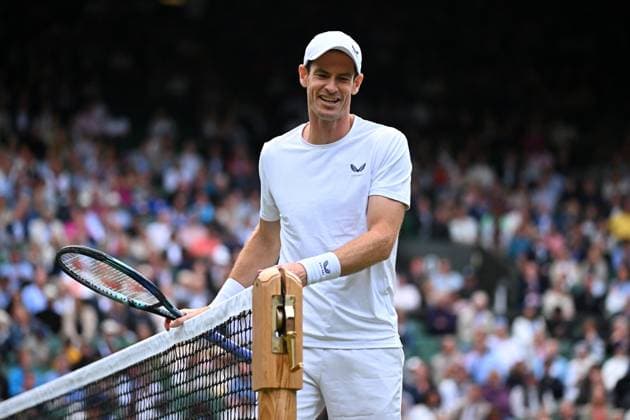 Wimbledon - Second Round Andy Murray (GBR) with his brother Jamie Murray (GBR) during their first double round match at the 2024 Wimbledon Championships at the AELTC in London, UK, on July 4, 2024. Photo by Corinne Dubreuil ABACAPRESS.COM London United Kingdom  Copyright: xDubreuilxCorinne ABACAx