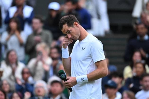 Wimbledon - Second Round Andy Murray (GBR) during a special ceremony on center court match at the 2024 Wimbledon Championships at the AELTC in London, UK, on July 4, 2024. Photo by Corinne Dubreuil ABACAPRESS.COM London United Kingdom  Copyright: xDubreuilxCorinne ABACAx