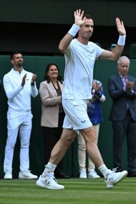 Wimbledon - Second Round Andy Murray (GBR) during a special ceremony on center court match at the 2024 Wimbledon Championships at the AELTC in London, UK, on July 4, 2024. Photo by Corinne Dubreuil ABACAPRESS.COM London United Kingdom  Copyright: xDubreuilxCorinne ABACAx