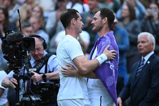Wimbledon - Second Round Andy Murray (GBR) during a special ceremony on center court match at the 2024 Wimbledon Championships at the AELTC in London, UK, on July 4, 2024. Photo by Corinne Dubreuil ABACAPRESS.COM London United Kingdom  Copyright: xDubreuilxCorinne ABACAx