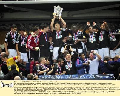 Football, France, Coupe de France, Final, Olympique Lyon - US Quevilly 1:0